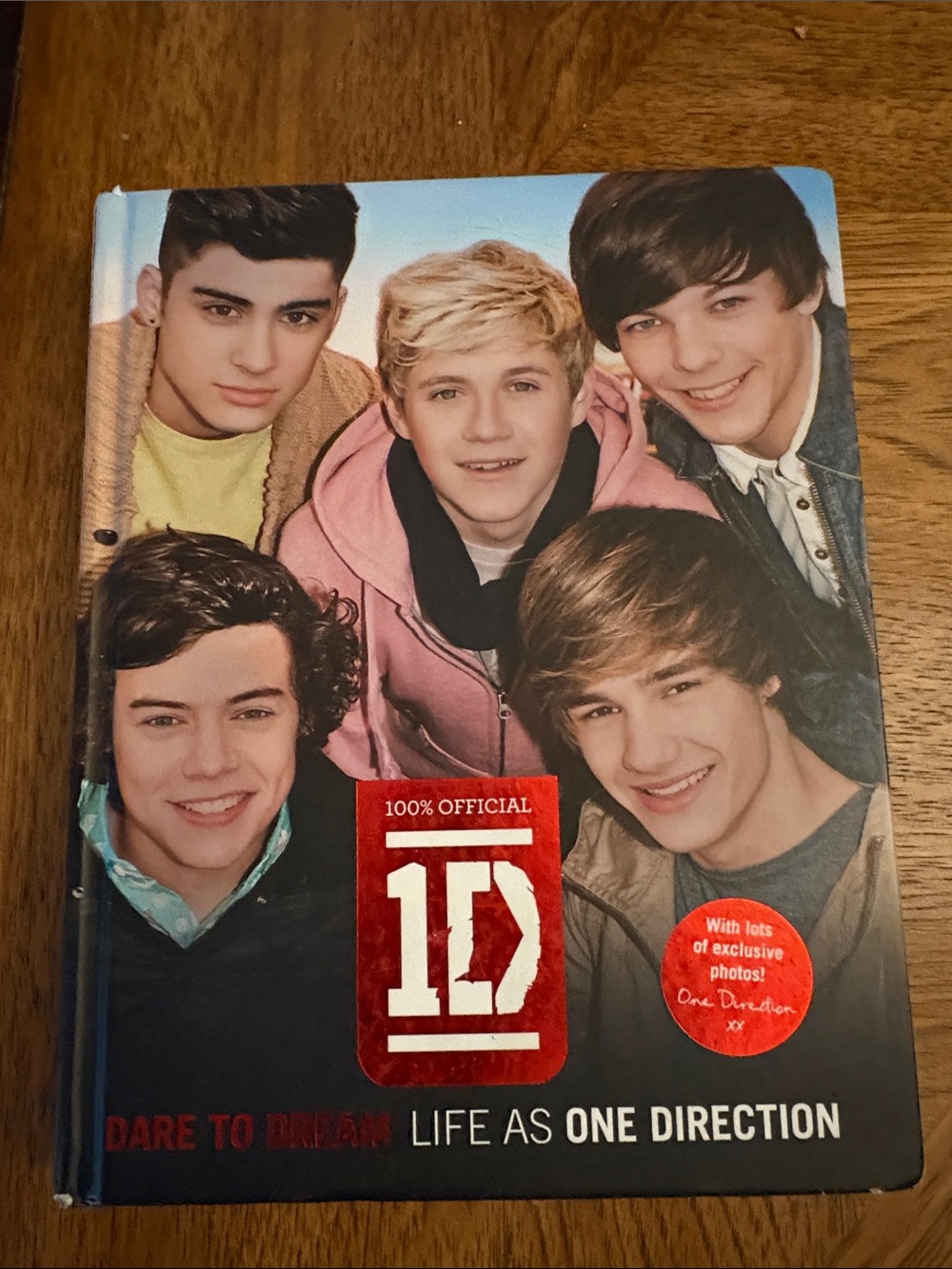 One direction hard cover book